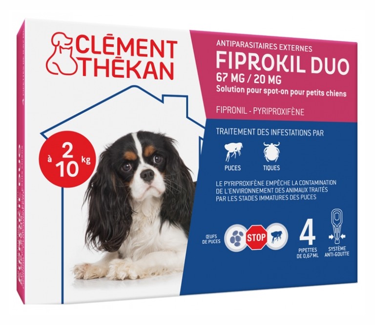 Thekan Fiprokil Duo Chien 2-10kg Spot-on 4 Pipettes